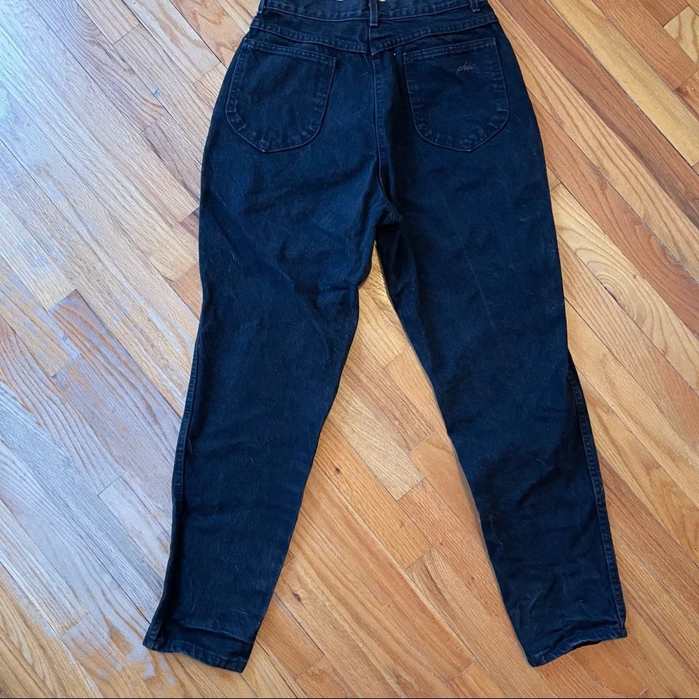 VINTAGE Women’s Chic Jeans 👖Black Excellent - Picture 5 of 5